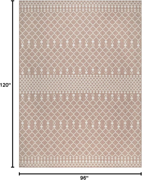 Nourison Positano Indoor/Outdoor Beige 8' x 10' Area Rug, Easy Cleaning, Non Shedding, Bed Room, Living Room, Dining Room, Backyard, Deck, Patio (8x10) - Image 5