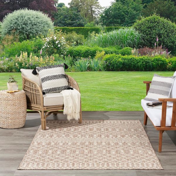 Nourison Positano Indoor/Outdoor Beige 8' x 10' Area Rug, Easy Cleaning, Non Shedding, Bed Room, Living Room, Dining Room, Backyard, Deck, Patio (8x10) - Image 2
