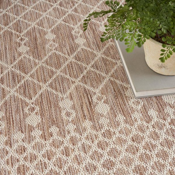 Nourison Positano Indoor/Outdoor Beige 8' x 10' Area Rug, Easy Cleaning, Non Shedding, Bed Room, Living Room, Dining Room, Backyard, Deck, Patio (8x10) - Image 3